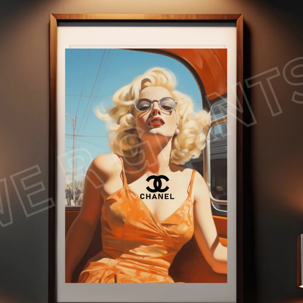 Vogue Marilyn Monroe Magazine wall art, preppy art print, trendy wall art 11X14 - Picture 2 of 2